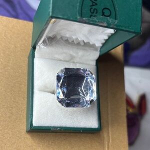 Elegant Silver Gemstone Ring